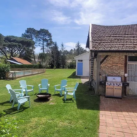 Vakantiehuis Grande Maison Dans Les Landes Pour 10 Pers Avec Piscine Et Salle Escalade Unique