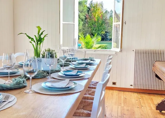 Tatil Evi Charmante Maison Dans Les Landes X 10 Avec Piscine Et Salle D Escalade Lue