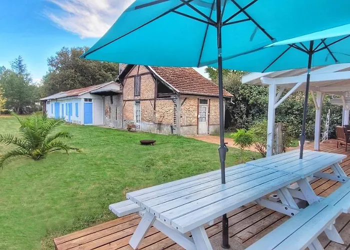 Charmante Maison Dans Les Landes X 10 Avec Piscine Et Salle D Escalade Tatil Evi Lue